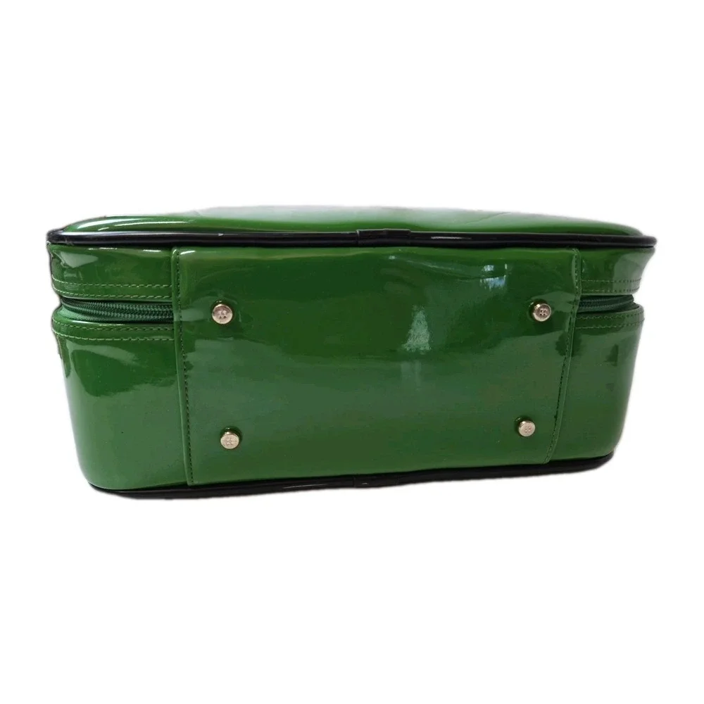 Kate Spade Emerald Green Patent leather Duchess Boarding Bag Carry On RARE